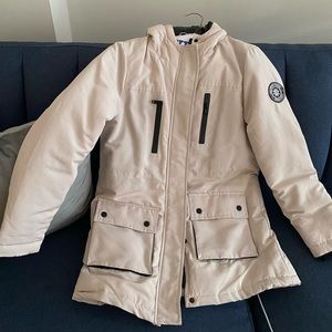 Boohoo winter jacket (small/beige)